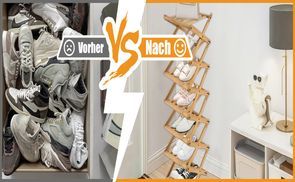 Schuhregal Mit 10 Etagen Aus Vlies – Platzsparend & Flexibel Für Flur Oder Schrank (schwarz)
