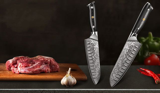 Uber das Santoku messer