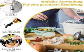 hochtransparente Ölspender aus Glas