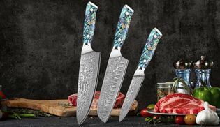 Handgeschmiedetes Damast Messer set