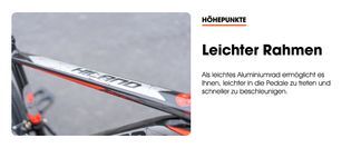 Ultraleichter Rahmen aus Aluminiumlegierung, robust und lang