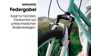 Federgabel für komfortable Fahrten