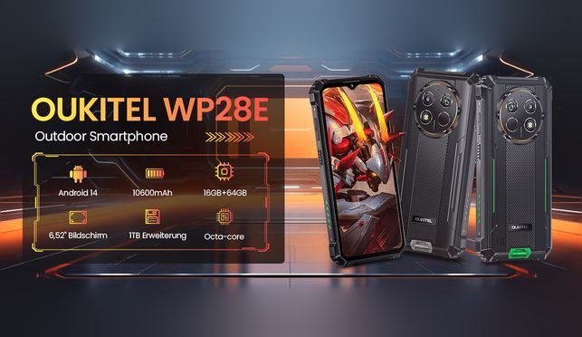OUKITEL WP28E Unverträgtes Outdoor Handy mit beeindruckender Leistung, Ein echtes Highlight