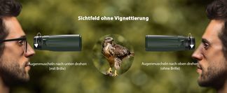 Anpassbare Augenmuscheln für perfekte Sicht