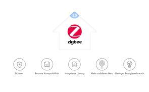 Unterstützt leistungsfähigeres Zigbee 3.0 Protokoll