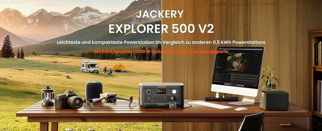 Jackery Explorer 500 v2 Portable Power Station Solar Generator