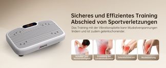 JOROTO JV30 Vibrationsplatte | Ganzkörper-Workout für zu Hause | 9 Schüttelmodi | 99 Vibrationsstufen | mit Widerstandsbändern Fernbedienung | Belastbarkeit 150kg | Gewichtsverlust | Toning
