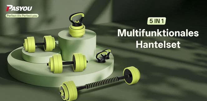 Vielseitiges 5 in 1 Design Hantelnset