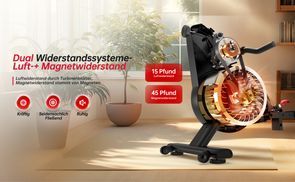 Dual Widerstandssysteme Luft + Magnetwiderstand