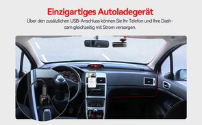 KAWA Mini Dashcam 2K - Sprachsteuerung, Parkmodus, Inkl. 32GB SD Karte