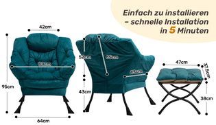 Schnell aufgebaut – ohne Werkzeug!