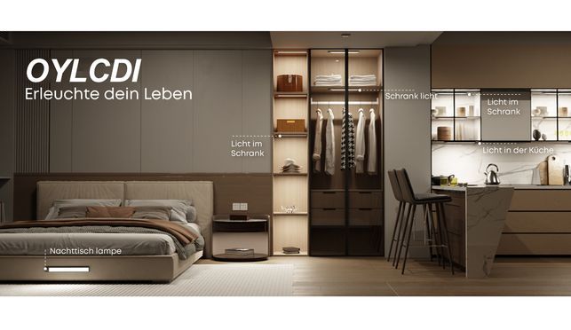 LED Schrankleuchte, sie eignen sich sehr gut für die Nachtbeleuchtung