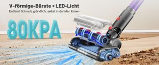 V förmige Bürste + LED Licht