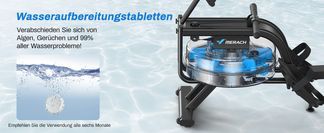 Sauberes Wasser mit praktischen Pflegetabletten