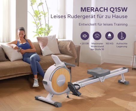 Riksion Rudergerät Magnetisch - Heimrudergerät Mit LCD Display 160kg