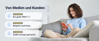 Von Medien und Kunden: Ein guter Wert! 