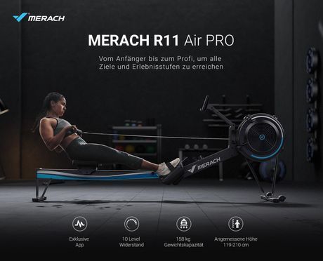 MERACH R11 Air PRO: Der perfekte Ruderer für alle Fitnesslevel – vom Anfänger bis zum Profi