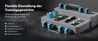  Flexible Gewichtseinstellung für jeden