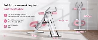 Platzsparend klappbar für flexibles Training!