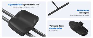 Ergonomischer Sitz & rutschfester Silikongriff 