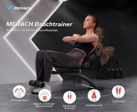 MERACH Bauchtrainer – Effektives Ganzkörpertraining für starke Muskeln und sichtbare Erfolge!