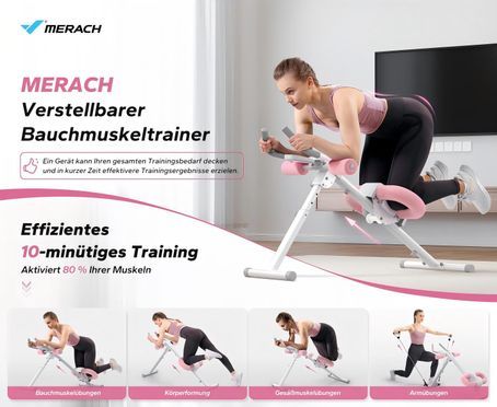 MERACH Bauchtrainer Multifunktionaler Trainer für Ganzkörper Workouts!