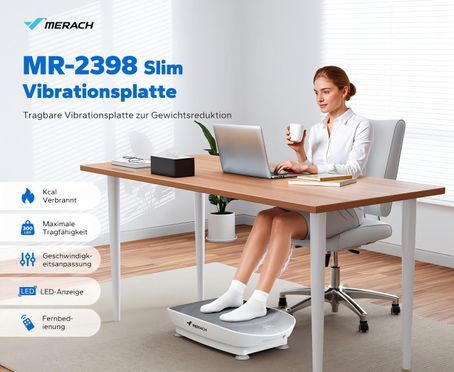 MERACH 2398 Slim – Kompakte Vibrationsplatte für effektive Gewichtsreduktion & mehr Energie!