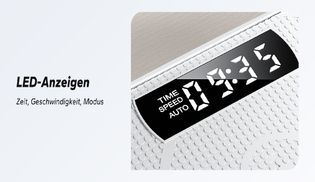 Übersichtliche LED Anzeige – alles im Blick! 