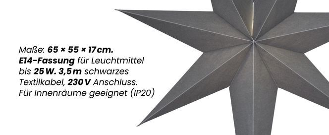 Stilvoller Papierstern
