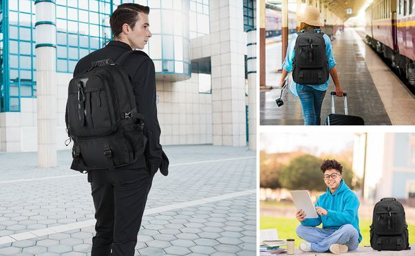 XL Expandable Carry-on Travel Backpack Laptop Backpack