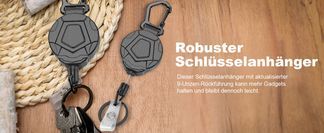 Strong keychain with retraction function