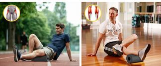 SURFOU Faszienrolle Für Rücken & Muskelentspannung - Ultraleicht Nur 130g, 29×15 Cm