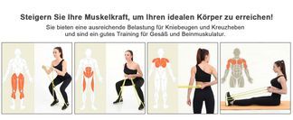 Trainingsbänder für Beine, Gesäß & Core