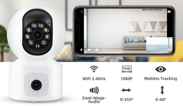 Improved Dual Camera Surveillance—A great helper to protect your family