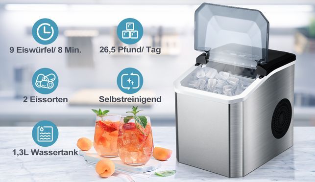 Intelligente Eiswürfelbereitung – volle Kontrolle!