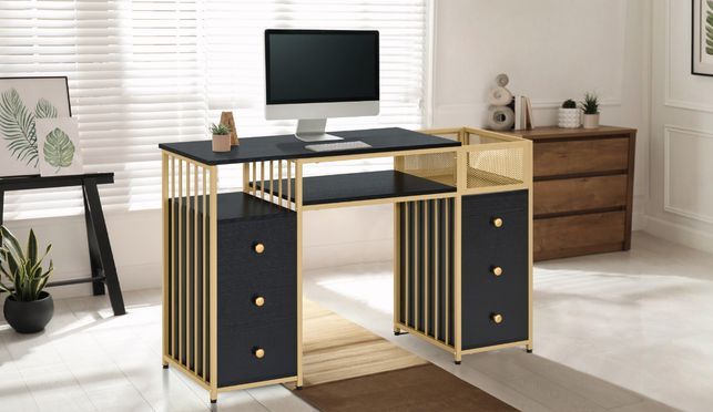 M MCombo Luxuriöser & moderner Schreibtisch mit Schubladen