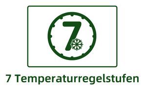 7 Temperaturregelstufen