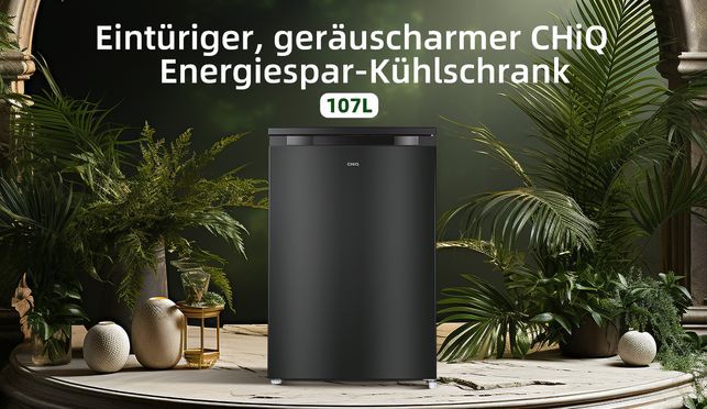 CHiQ Eintüriger Kühlschrank, Höhe 831 mm, Tiefe 447 mm, insgesamt 107 l, elegantes Design