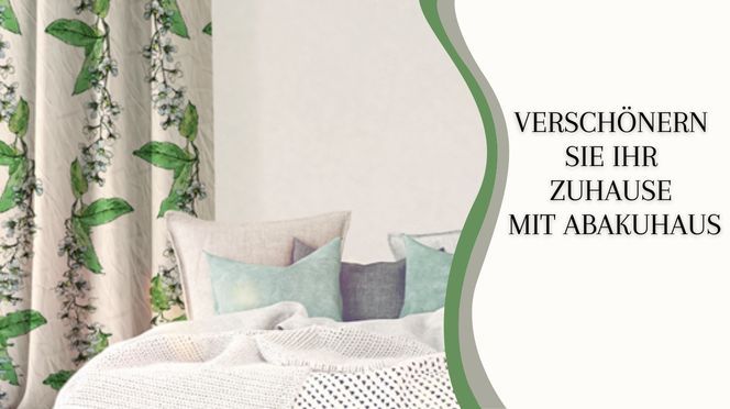 Abakuhaus, Tropischer und Schlaufen Haken, Wilde Kräuselband Grün Regenwald Schlafzimmer Gardine mit Vorhang