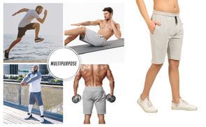 Herren Sweatshorts – Bequeme kurze Trainingshose mit Kordelz