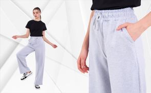 COMEOR Damen Jogginghose in Hellgrau – Bequem, modern