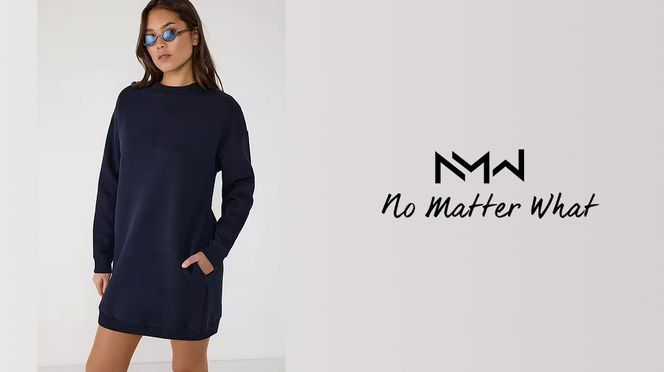 Lässiges Minikleid im Sweatshirt Stil