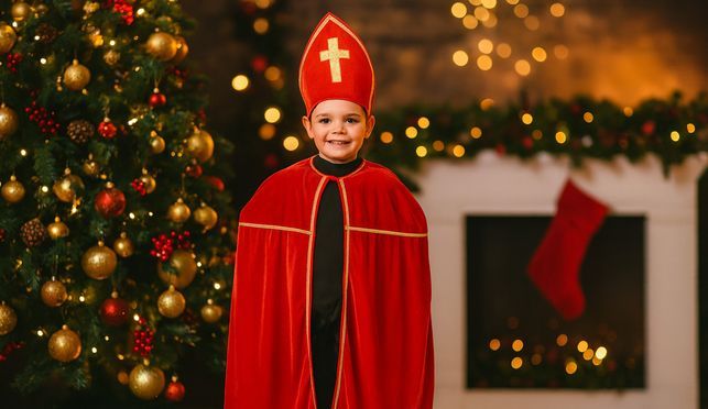 Festive Santa Claus costume for children