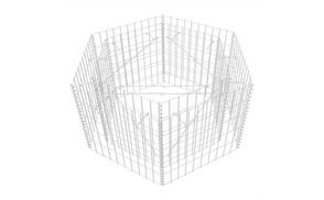 Gabionen Hochbeet für Gartenbegrenzung