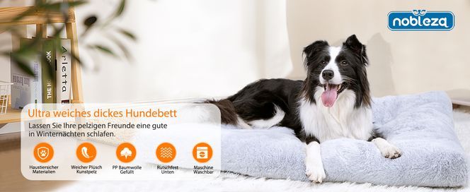 Waschbares Hundebett Für Transportbox – 61 X 45,7 Cm, Wasserabweisend, Rutschfest, Für Kleine Bis Große Hunde