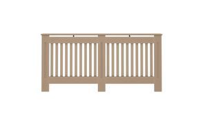 Langlebige Heizkörperabdeckung im Lattenstil