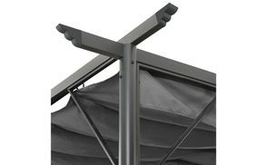 Abnehmbare Pergola mit Bodenankern