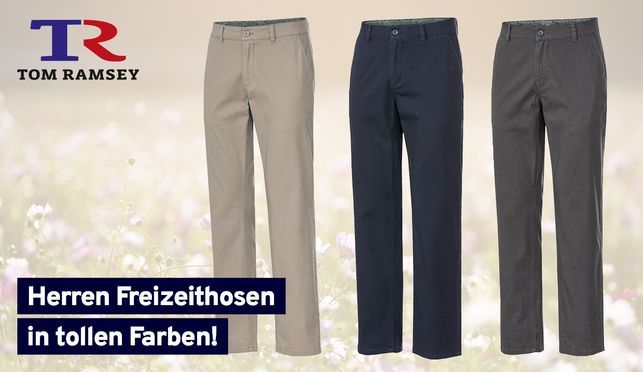 3er Pack Freizeithosen von Tom Ramsey!