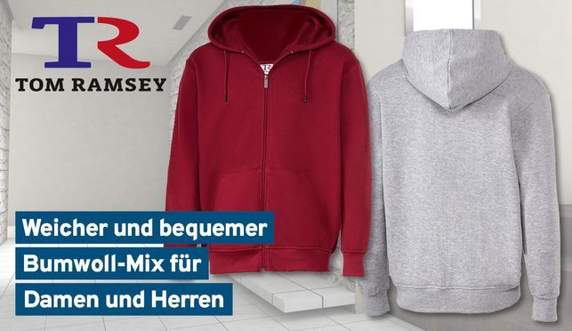 Tom Ramsey Sweatjacke unisex