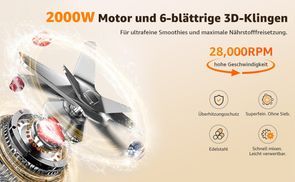 Kraftvoller Standmixer für perfekte Smoothies